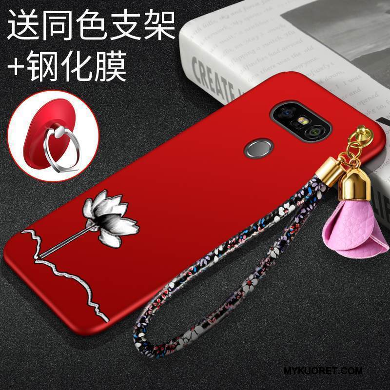 Kuori Lg G5 Silikoni Ohut Trendi, Kotelo Lg G5 Murtumaton Punainen