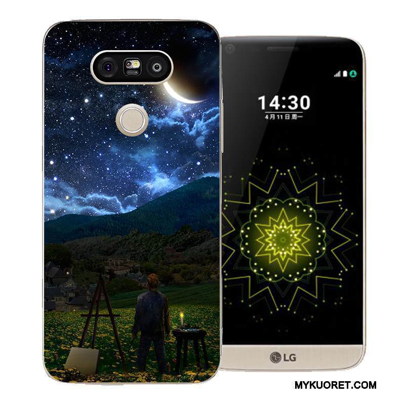 Kuori Lg G5 Suojaus Pitkä Persoonallisuus, Kotelo Lg G5 Maalaus Punainen Kova