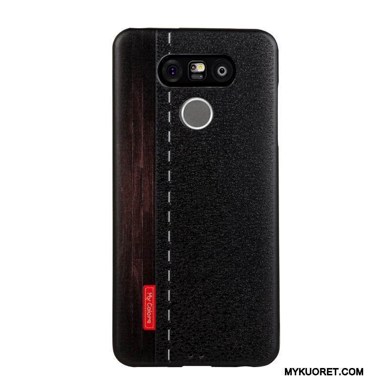 Kuori Lg G6 Kohokuviointi Uusi Trendi, Kotelo Lg G6 Suojaus Musta Violetti