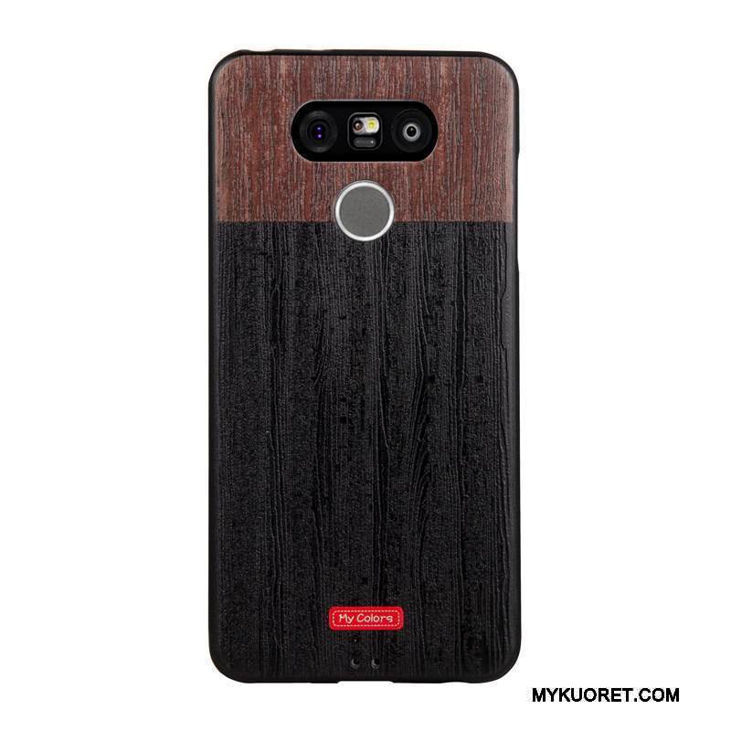 Kuori Lg G6 Kohokuviointi Uusi Trendi, Kotelo Lg G6 Suojaus Musta Violetti