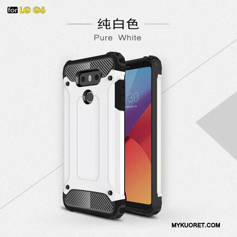 Kuori Lg G6 Laukut Suupaltti Murtumaton, Kotelo Lg G6 Silikoni Kolme Puolustusta Kulta