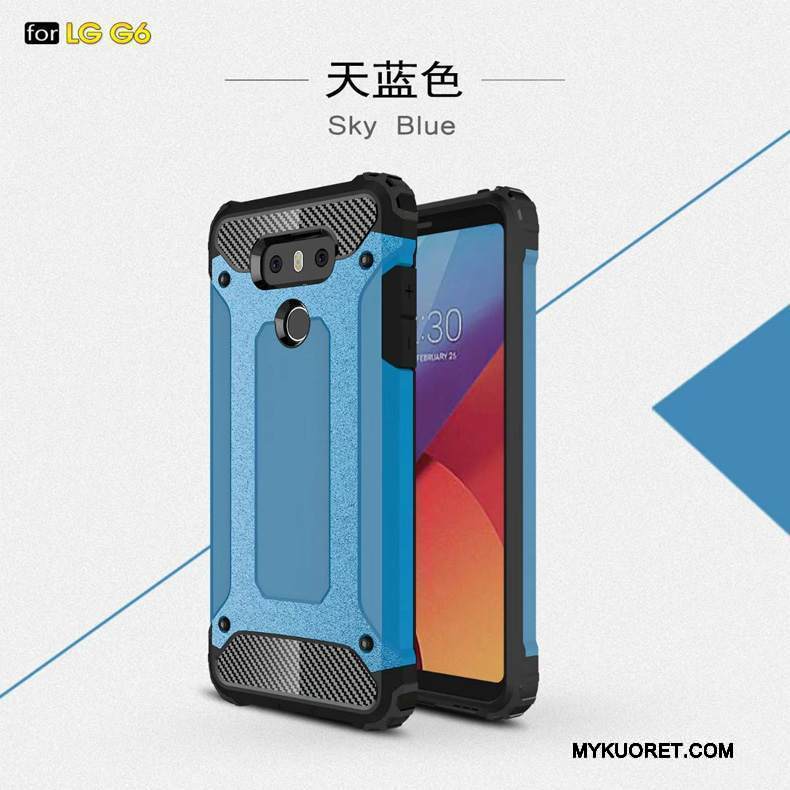 Kuori Lg G6 Laukut Suupaltti Murtumaton, Kotelo Lg G6 Silikoni Kolme Puolustusta Kulta