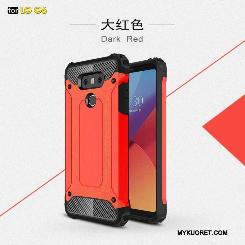 Kuori Lg G6 Laukut Suupaltti Murtumaton, Kotelo Lg G6 Silikoni Kolme Puolustusta Kulta