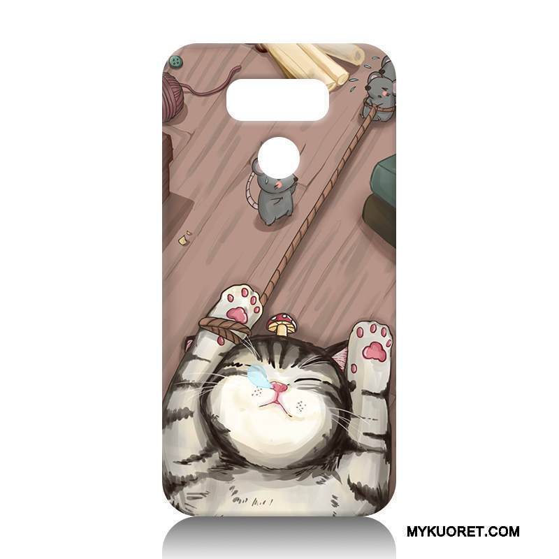 Kuori Lg G6 Silikoni Murtumaton Punainen, Kotelo Lg G6 Sarjakuva Puhelimen Kuoret Rengas