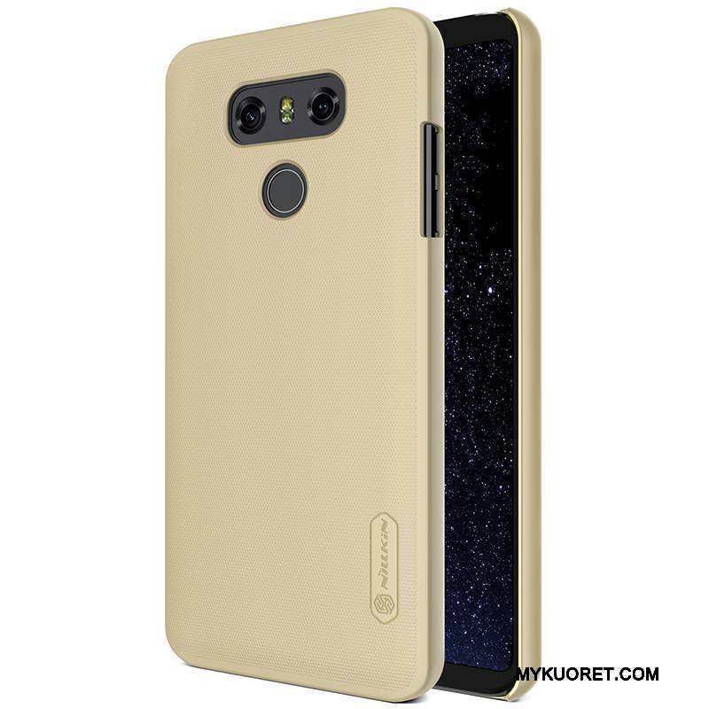 Kuori Lg G6 Suojaus Kova Kulta, Kotelo Lg G6 Pesty Suede Puhelimen Kuoret