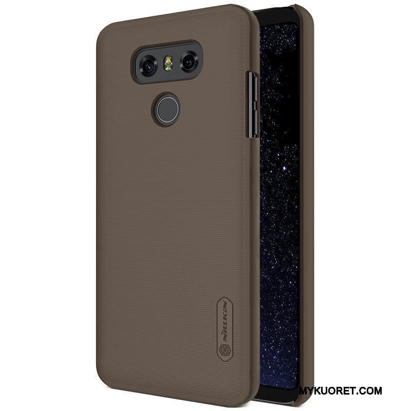 Kuori Lg G6 Suojaus Kova Kulta, Kotelo Lg G6 Pesty Suede Puhelimen Kuoret