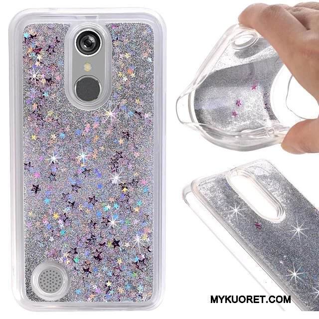 Kuori Lg K10 2017 Laukut Juoksuhiekka Neste, Kotelo Lg K10 2017 Pehmeä Neste Puhelimen Kuoret Jauhe