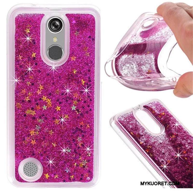 Kuori Lg K10 2017 Laukut Juoksuhiekka Neste, Kotelo Lg K10 2017 Pehmeä Neste Puhelimen Kuoret Jauhe