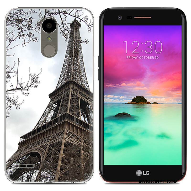 Kuori Lg K10 2017 Silikoni Ultra Harmaa, Kotelo Lg K10 2017 Pehmeä Neste Trendi Puhelimen Kuoret