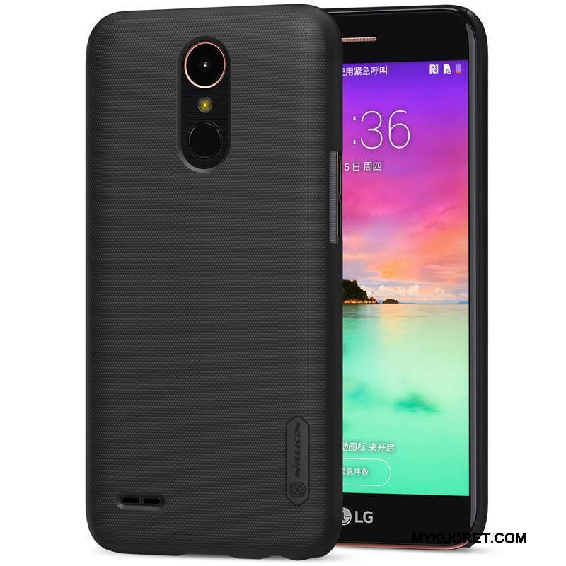 Kuori Lg K10 2017 Suojaus Kova Puhelimen Kuoret, Kotelo Lg K10 2017 Murtumaton Pesty Suede