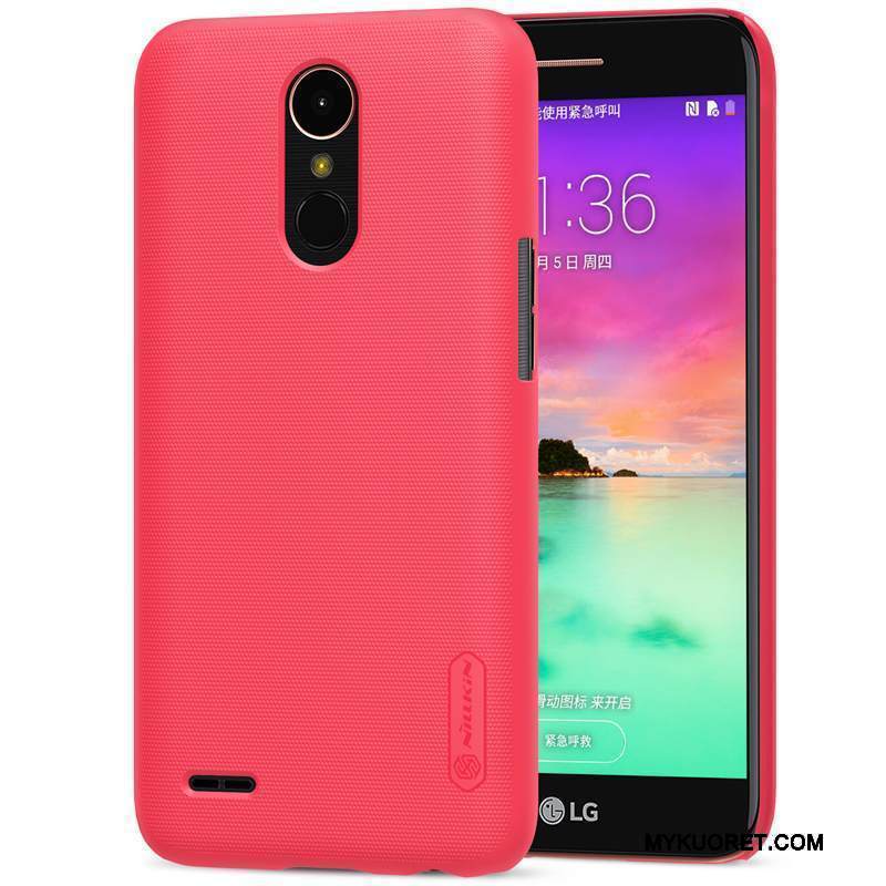 Kuori Lg K10 2017 Suojaus Kova Puhelimen Kuoret, Kotelo Lg K10 2017 Murtumaton Pesty Suede