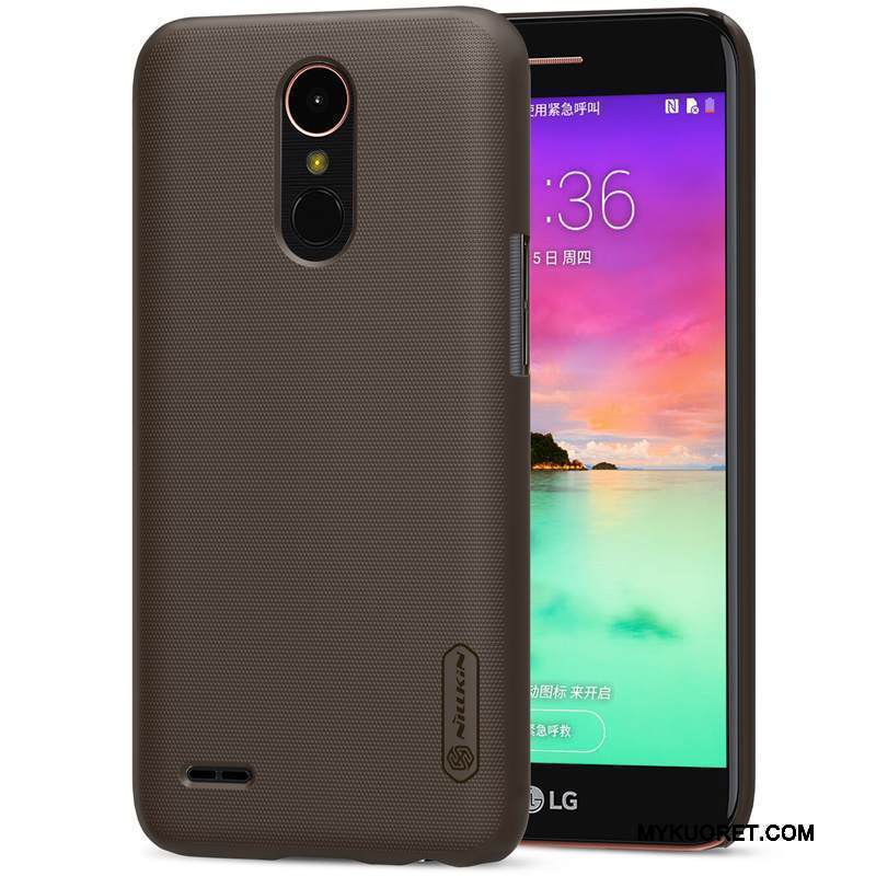 Kuori Lg K10 2017 Suojaus Kova Puhelimen Kuoret, Kotelo Lg K10 2017 Murtumaton Pesty Suede