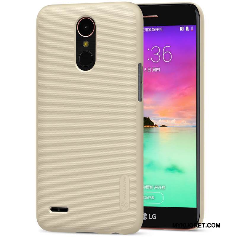 Kuori Lg K10 2017 Suojaus Kova Puhelimen Kuoret, Kotelo Lg K10 2017 Murtumaton Pesty Suede