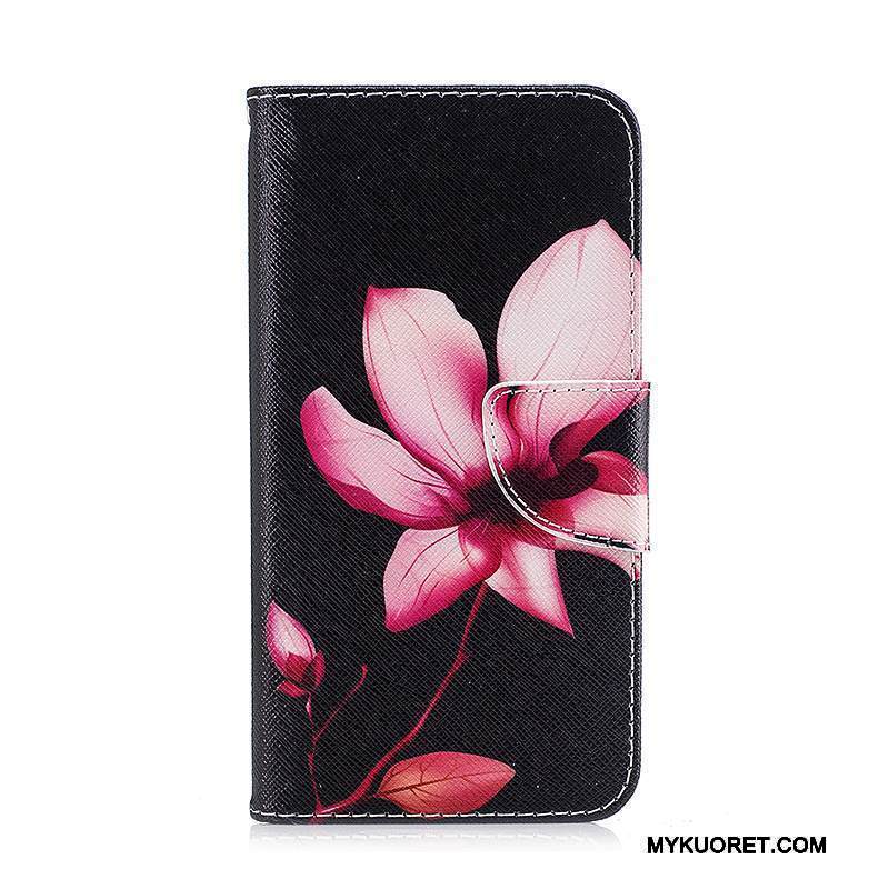 Kuori Lg K10 2017 Suojaus Musta Puhelimen Kuoret, Kotelo Lg K10 2017 Nahka