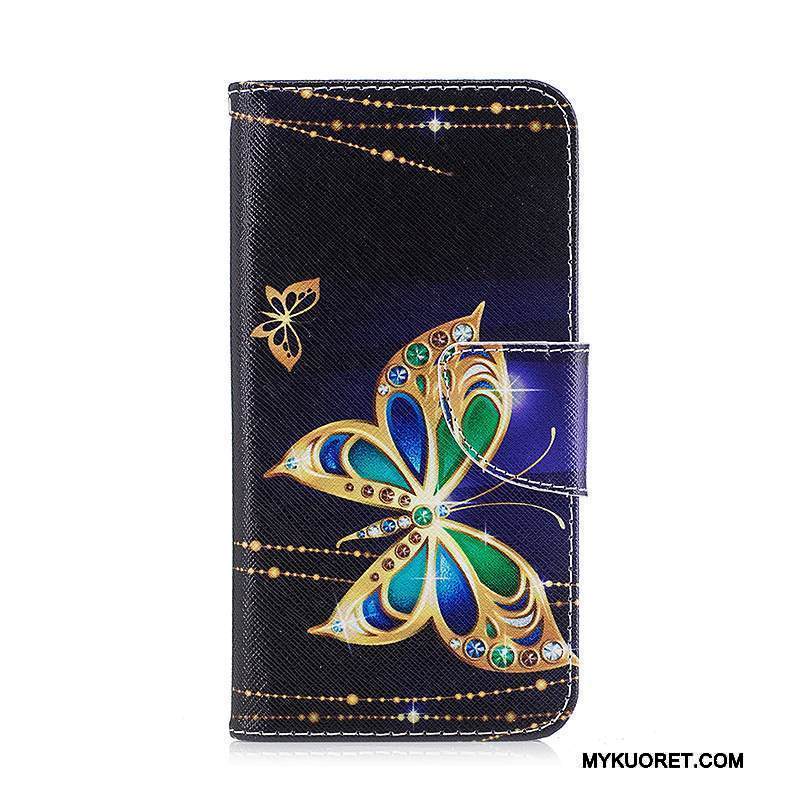 Kuori Lg K10 2017 Suojaus Musta Puhelimen Kuoret, Kotelo Lg K10 2017 Nahka