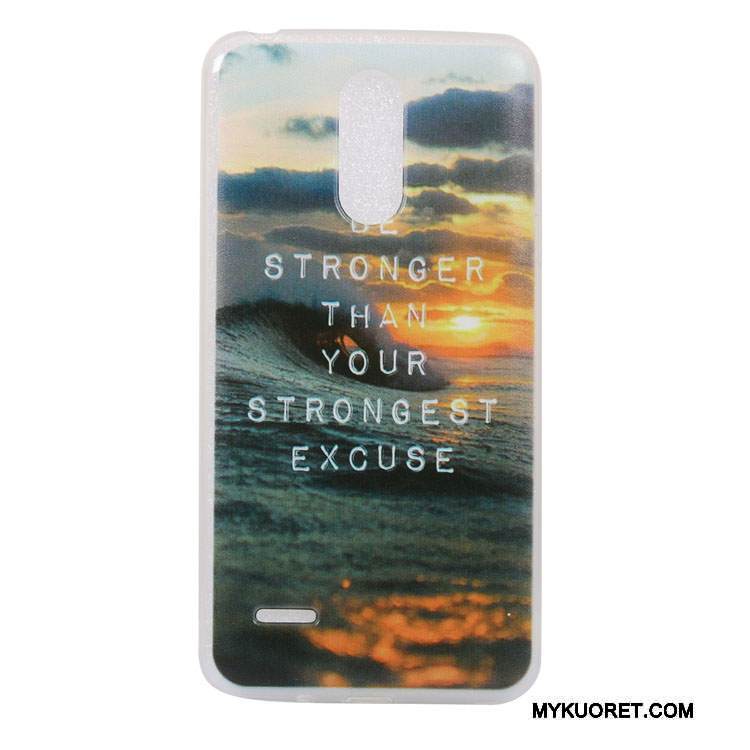 Kuori Lg K10 2017 Suojaus Puhelimen Kuoret Sininen, Kotelo Lg K10 2017 Pehmeä Neste Ripustettavat Koristeet