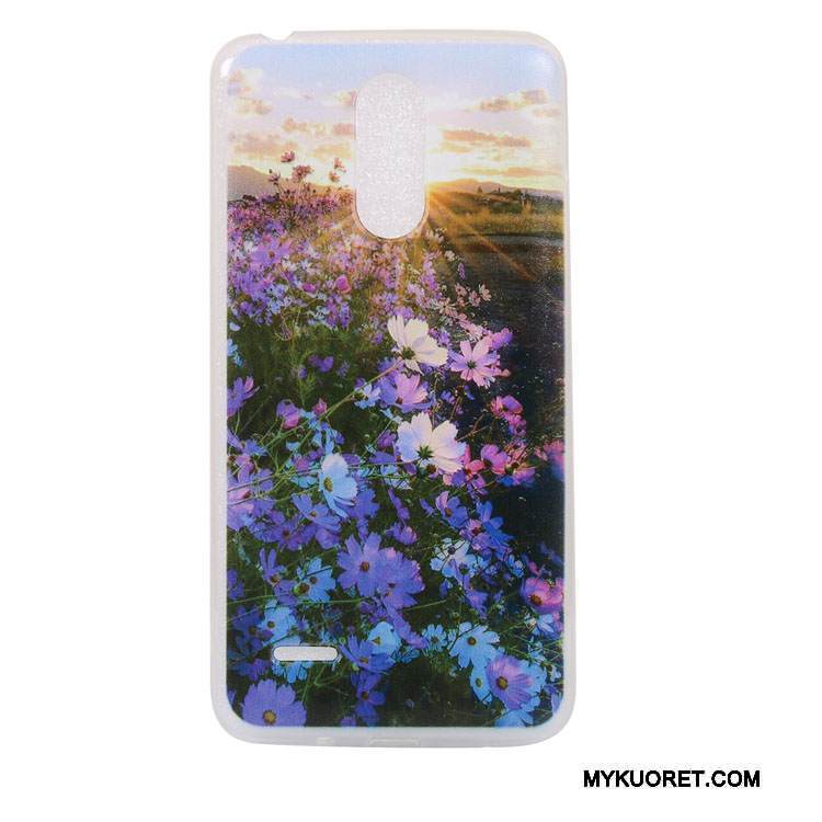 Kuori Lg K10 2017 Suojaus Puhelimen Kuoret Sininen, Kotelo Lg K10 2017 Pehmeä Neste Ripustettavat Koristeet