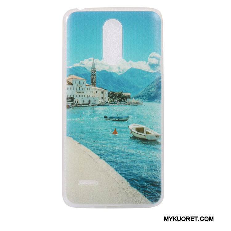 Kuori Lg K10 2017 Suojaus Puhelimen Kuoret Sininen, Kotelo Lg K10 2017 Pehmeä Neste Ripustettavat Koristeet