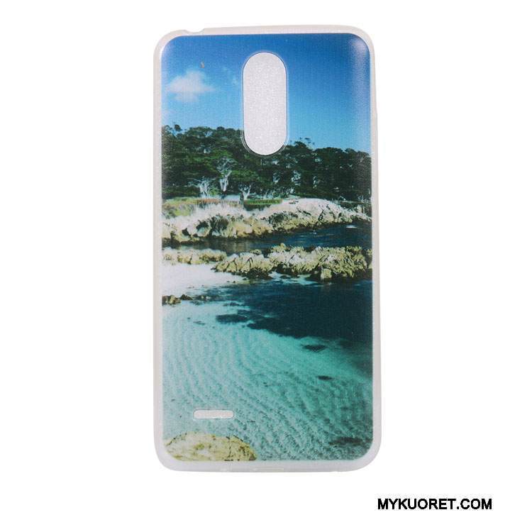 Kuori Lg K10 2017 Suojaus Puhelimen Kuoret Sininen, Kotelo Lg K10 2017 Pehmeä Neste Ripustettavat Koristeet