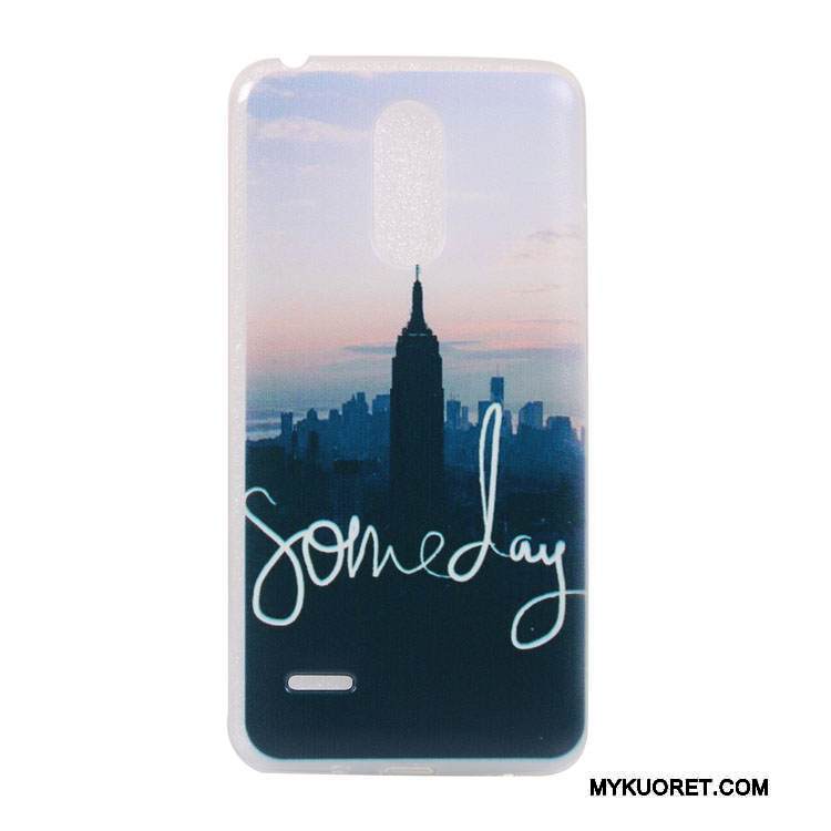 Kuori Lg K10 2017 Suojaus Puhelimen Kuoret Sininen, Kotelo Lg K10 2017 Pehmeä Neste Ripustettavat Koristeet