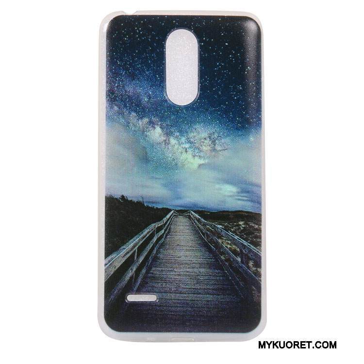 Kuori Lg K10 2017 Suojaus Puhelimen Kuoret Sininen, Kotelo Lg K10 2017 Pehmeä Neste Ripustettavat Koristeet