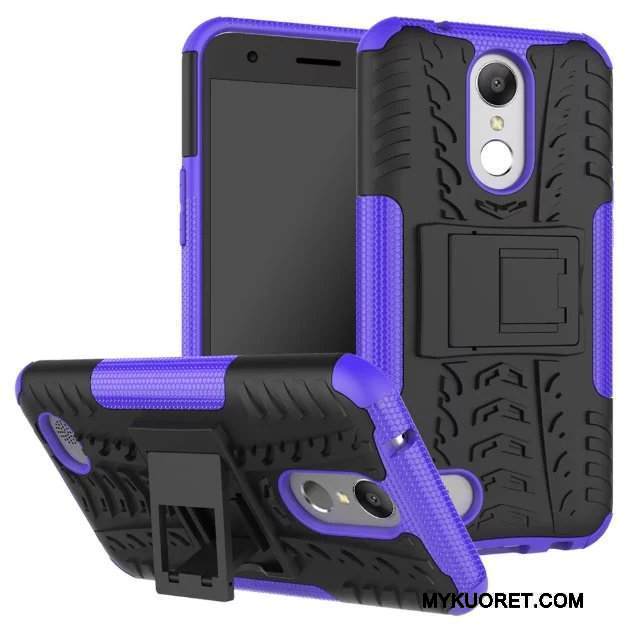 Kuori Lg K10 2017 Tuki Murtumaton Violetti, Kotelo Lg K10 2017 Laukut Suuntaus