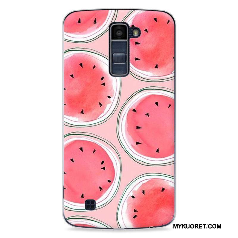 Kuori Lg K10 Sarjakuva Kova Punainen, Kotelo Lg K10 Maalaus Puhelimen Kuoret