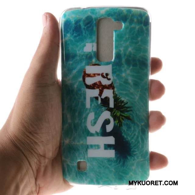 Kuori Lg K10 Sarjakuva Puhelimen Kuoret Sininen, Kotelo Lg K10 Silikoni Murtumaton