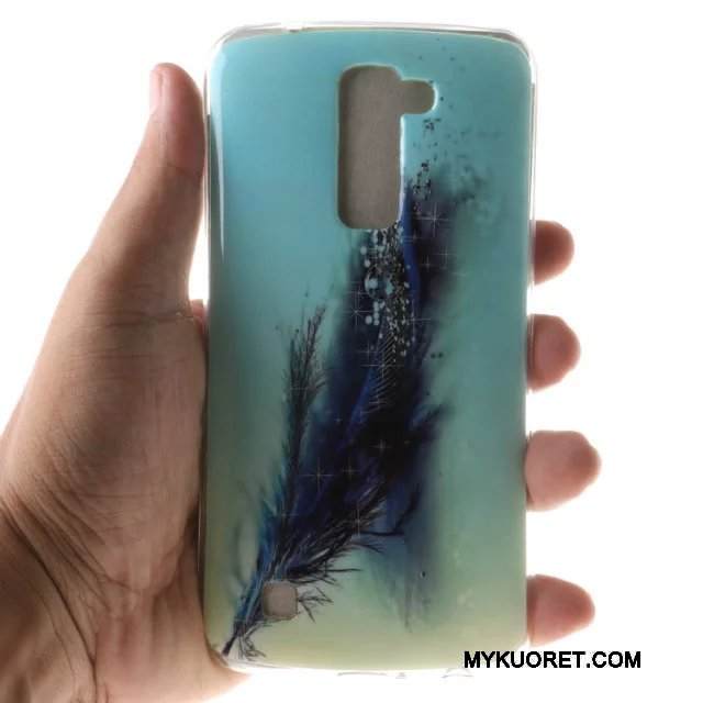 Kuori Lg K10 Sarjakuva Puhelimen Kuoret Sininen, Kotelo Lg K10 Silikoni Murtumaton