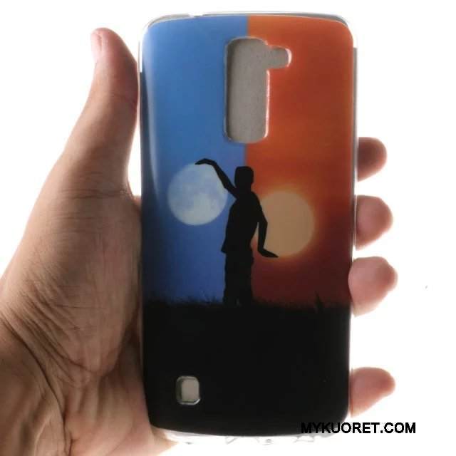 Kuori Lg K10 Sarjakuva Puhelimen Kuoret Sininen, Kotelo Lg K10 Silikoni Murtumaton