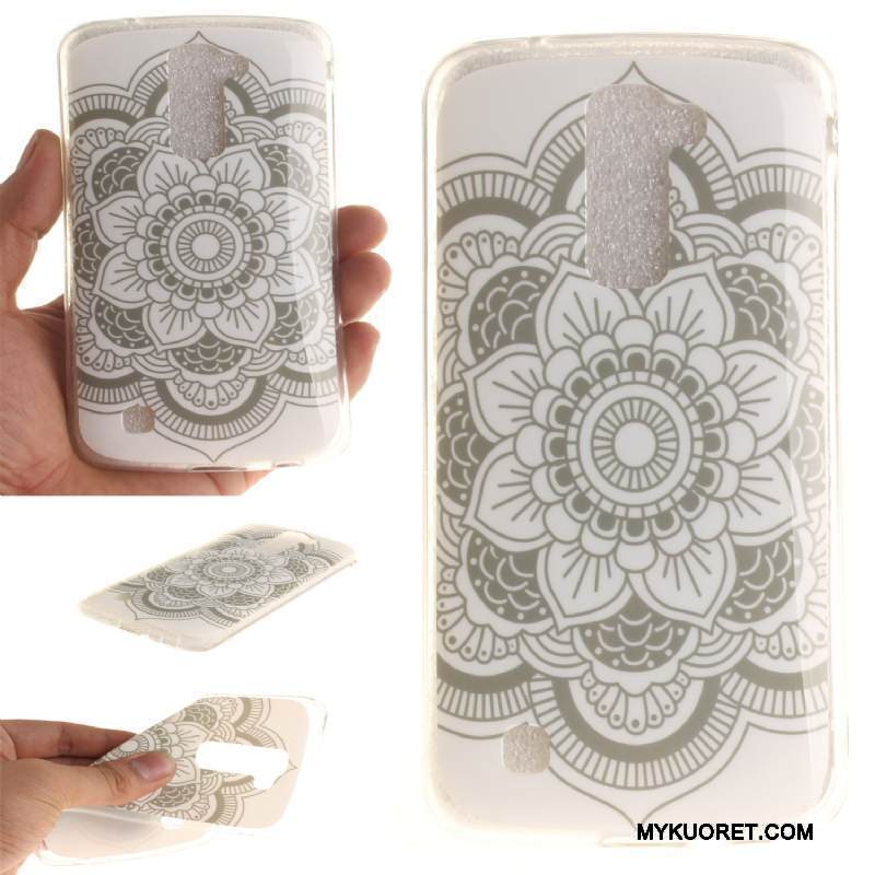 Kuori Lg K10 Sarjakuva Puhelimen Kuoret Sininen, Kotelo Lg K10 Silikoni Murtumaton