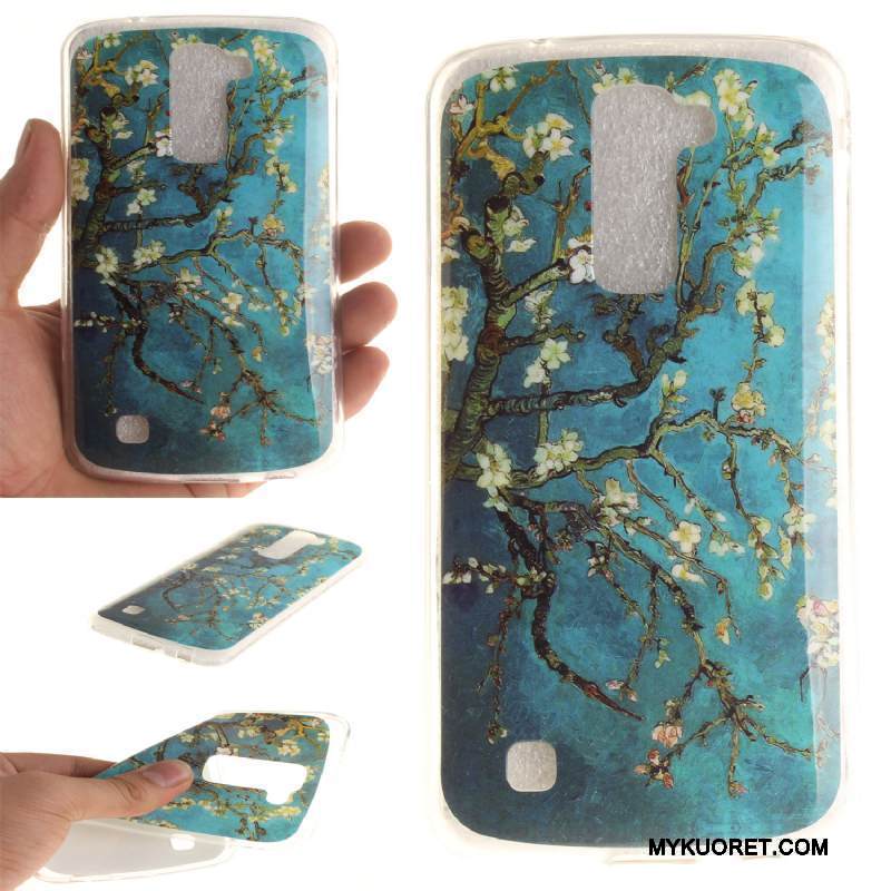 Kuori Lg K10 Sarjakuva Puhelimen Kuoret Sininen, Kotelo Lg K10 Silikoni Murtumaton