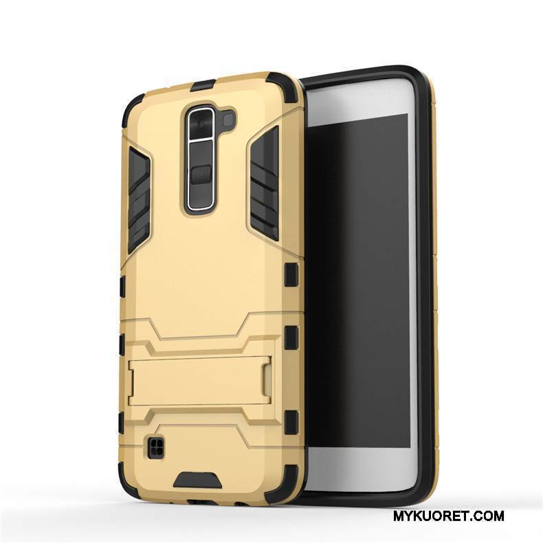 Kuori Lg K10 Tuki Kova Murtumaton, Kotelo Lg K10 Suojaus Puhelimen Kuoret Hopea
