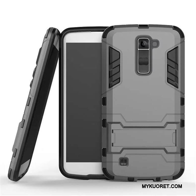 Kuori Lg K10 Tuki Murtumaton Kova, Kotelo Lg K10 Suojaus Sininen Puhelimen Kuoret