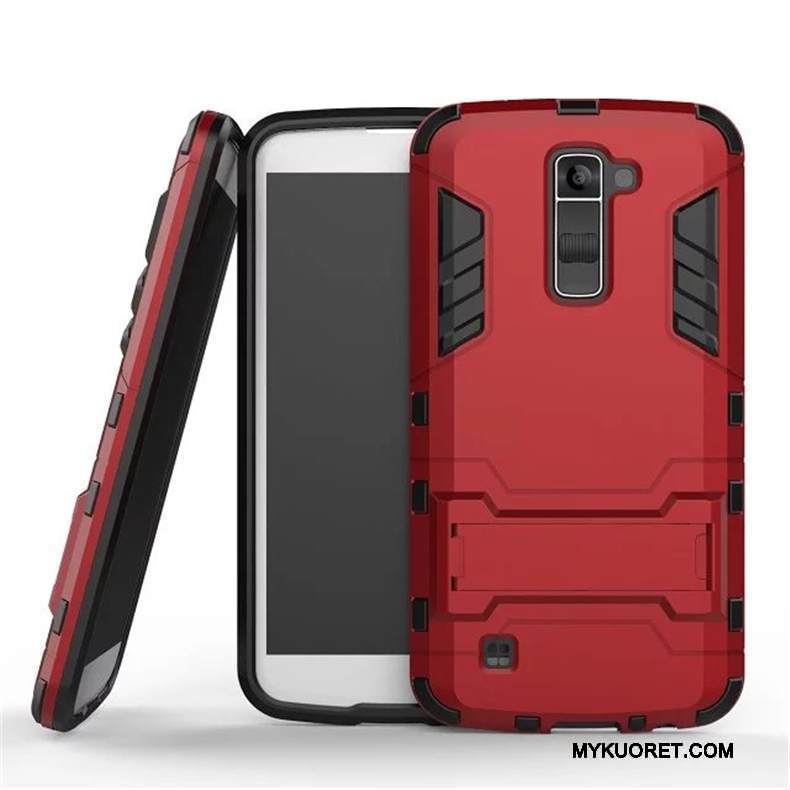 Kuori Lg K10 Tuki Murtumaton Kova, Kotelo Lg K10 Suojaus Sininen Puhelimen Kuoret