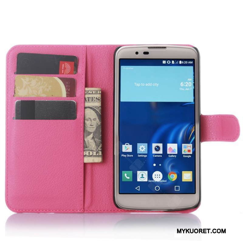 Kuori Lg K10 Tuki Puhelimen Kuoret Valkoinen, Kotelo Lg K10 Salkku Kortti