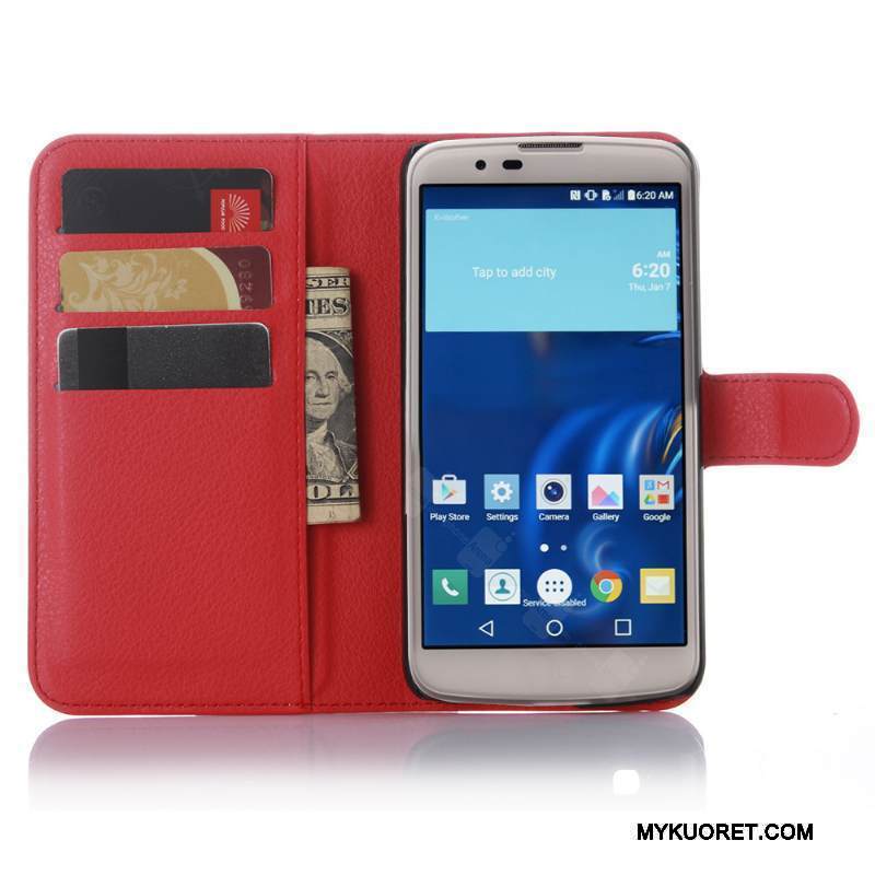 Kuori Lg K10 Tuki Puhelimen Kuoret Valkoinen, Kotelo Lg K10 Salkku Kortti