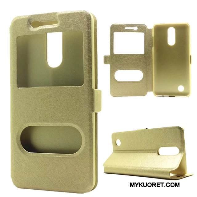 Kuori Lg K4 2017 Nahka Puhelimen Kuoret Sininen, Kotelo Lg K4 2017 Kuoret Murtumaton