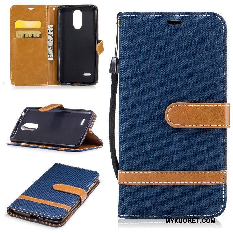 Kuori Lg K4 2017 Tuki Violetti Puhelimen Kuoret, Kotelo Lg K4 2017 Silikoni Yksinkertainen Taide