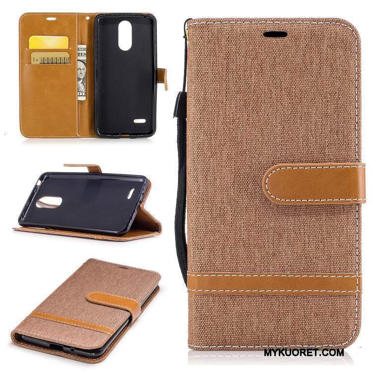 Kuori Lg K4 2017 Tuki Violetti Puhelimen Kuoret, Kotelo Lg K4 2017 Silikoni Yksinkertainen Taide