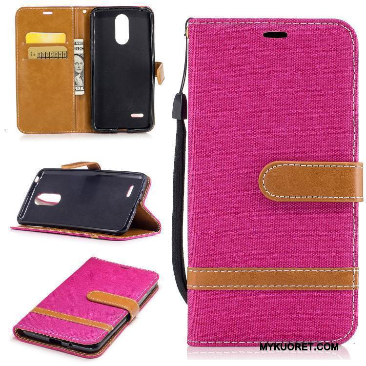 Kuori Lg K4 2017 Tuki Violetti Puhelimen Kuoret, Kotelo Lg K4 2017 Silikoni Yksinkertainen Taide