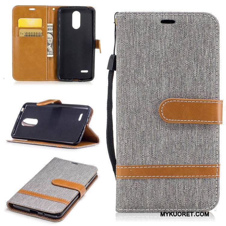 Kuori Lg K4 2017 Tuki Violetti Puhelimen Kuoret, Kotelo Lg K4 2017 Silikoni Yksinkertainen Taide