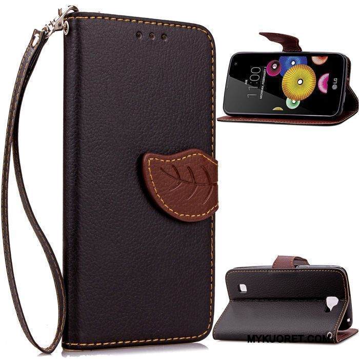 Kuori Lg K4 Nahka Niitti Ripustettavat Koristeet, Kotelo Lg K4 Salkku Puhelimen Kuoret Murtumaton