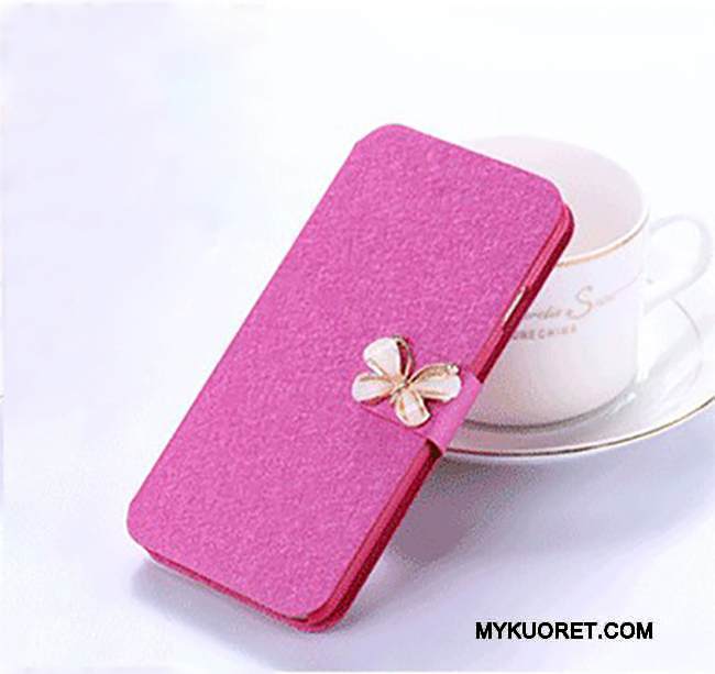 Kuori Lg K4 Nahka Persoonallisuus Punainen, Kotelo Lg K4 Tuki Jauhe Kiinteä Väri