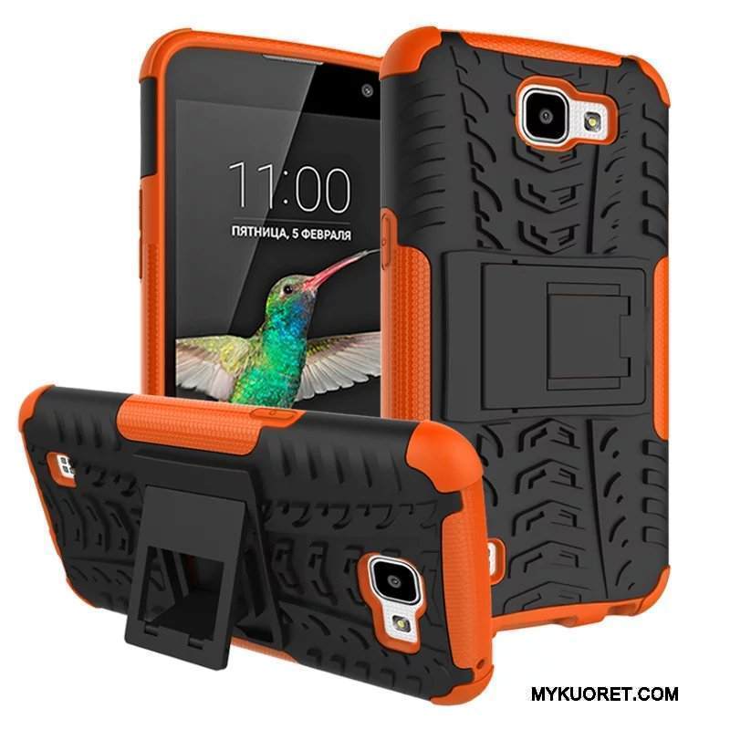 Kuori Lg K4 Tuki Puhelimen Kuoret Kolme Puolustusta, Kotelo Lg K4 Suojaus Vihreä Liukumaton