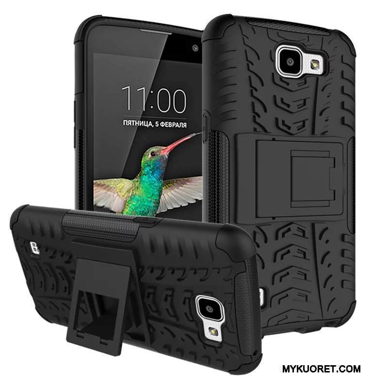 Kuori Lg K4 Tuki Puhelimen Kuoret Kukkakuvio, Kotelo Lg K4 Suojaus Punainen Murtumaton