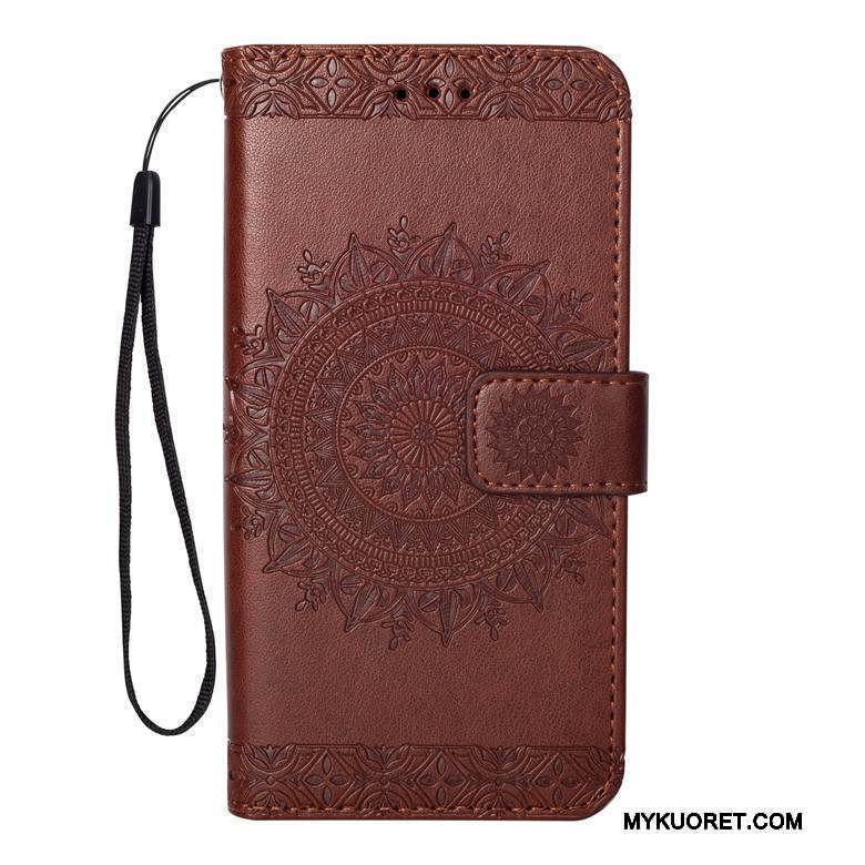 Kuori Lg K8 2017 Kuoret Musta Puhelimen Kuoret, Kotelo Lg K8 2017 Nahka Murtumaton Trendi