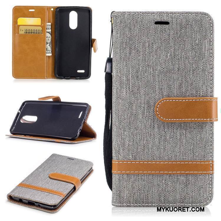 Kuori Lg K8 2017 Kuoret Taide Kortti, Kotelo Lg K8 2017 Suojaus Murtumaton Harmaa