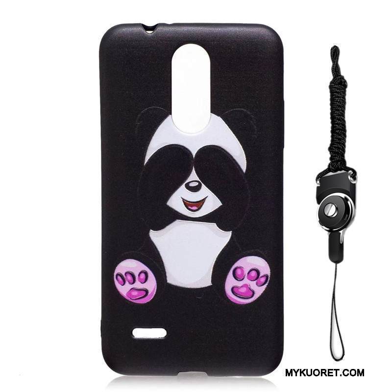 Kuori Lg K8 2017 Maalaus Jauhe Pesty Suede, Kotelo Lg K8 2017 Kohokuviointi Ripustettavat Koristeet Puhelimen Kuoret