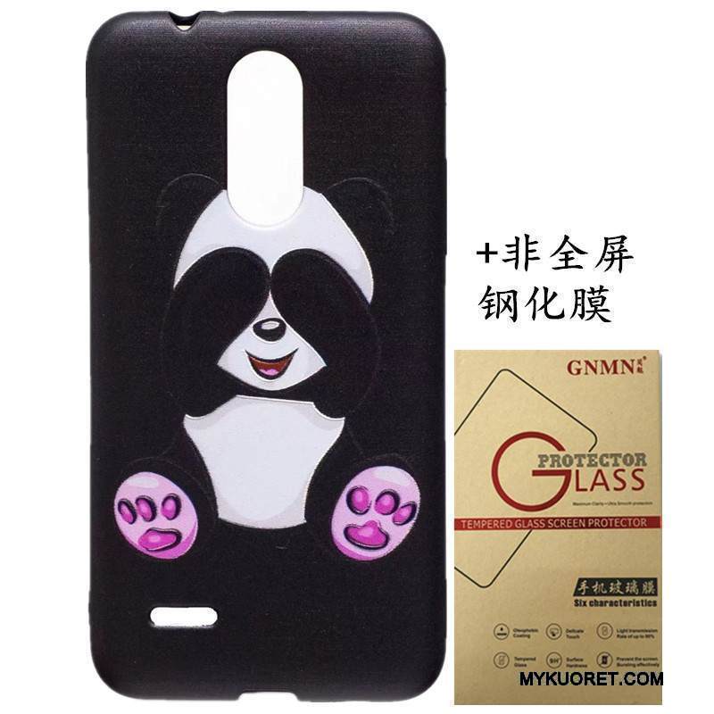 Kuori Lg K8 2017 Maalaus Jauhe Pesty Suede, Kotelo Lg K8 2017 Kohokuviointi Ripustettavat Koristeet Puhelimen Kuoret